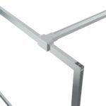 vidaXL Sprchová zástena strieborná 115x195 cm priehľadné ESG sklo – Obrázok 6