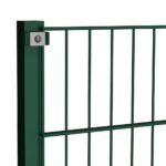 vidaXL Plotový panel so stĺpikmi, železo 5,1x1,2 m, zelený – Obrázok 4