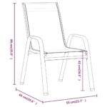 vidaXL 7-dielna záhradná jedálenská súprava hnedá a čierna – Obrázok 6