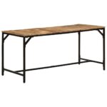 vidaXL Jedálenský stôl 160x80x75 cm masívne surové mangovníkové drevo – Obrázok 10