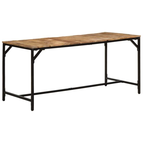 373605_10.jpg vidaXL Jedálenský stôl 160x80x75 cm masívne surové mangovníkové drevo – Obrázok 10