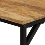 vidaXL Jedálenský stôl 160x80x75 cm masívne surové mangovníkové drevo – Obrázok 5