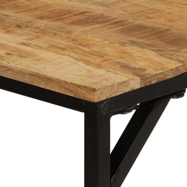 373605_5.jpg vidaXL Jedálenský stôl 160x80x75 cm masívne surové mangovníkové drevo – Obrázok 5