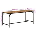 vidaXL Jedálenský stôl 160x80x75 cm masívne surové mangovníkové drevo – Obrázok 9