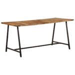 vidaXL Jedálenský stôl 160x80x75 cm masívne mangovníkové drevo – Obrázok 10