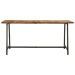 vidaXL Jedálenský stôl 160x80x75 cm masívne mangovníkové drevo – Obrázok 2