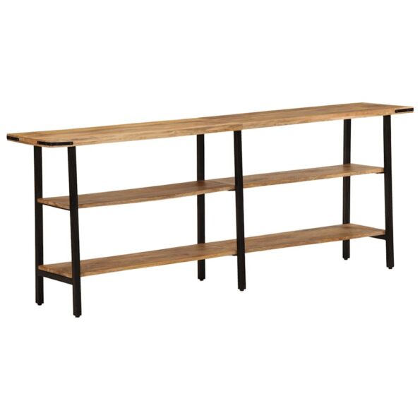 373614_11.jpg vidaXL Konzolový stolík 180x35x70 cm masívne mangovníkové drevo – Obrázok 11