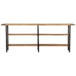 vidaXL Konzolový stolík 180x35x70 cm masívne mangovníkové drevo – Obrázok 2