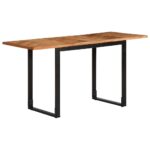 vidaXL Jedálenský stôl 140x70x75 cm, akáciový masív – Obrázok 11