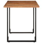 vidaXL Jedálenský stôl 140x70x75 cm, akáciový masív – Obrázok 3