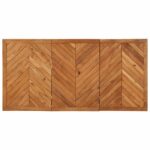 vidaXL Jedálenský stôl 140x70x75 cm, akáciový masív – Obrázok 4