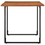vidaXL Jedálenský stôl 160x80x75 cm, akáciový masív – Obrázok 3