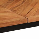 vidaXL Jedálenský stôl 160x80x75 cm, akáciový masív – Obrázok 6
