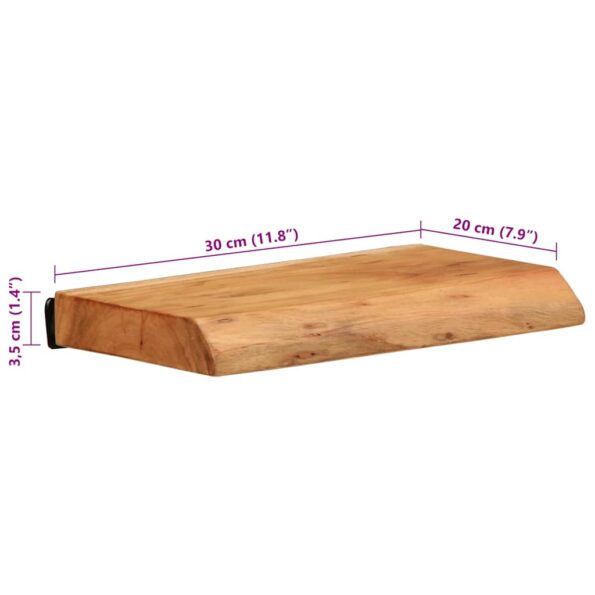 373623_10.jpg vidaXL Nástenné police 2 ks 30x20x3,5 cm, akáciový masív – Obrázok 10