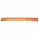 vidaXL Nástenné police 2 ks 60x20x3,5 cm, akáciový masív – Obrázok 3