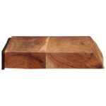 vidaXL Nástenné police 2 ks 60x20x3,5 cm, akáciový masív – Obrázok 4