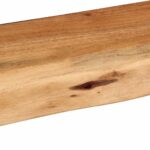 vidaXL Nástenné police 2 ks 80x20x3,5 cm, akáciový masív – Obrázok 8