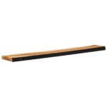 vidaXL Nástenné police 2 ks 100x20x3,5 cm, akáciový masív – Obrázok 5