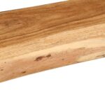 vidaXL Nástenné police 2 ks 100x20x3,5 cm, akáciový masív – Obrázok 8