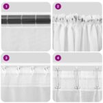 vidaXL Voile záclony s vreckami na tyče, 2 ks, ružové – Obrázok 7