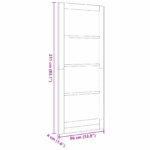 vidaXL Interiérové dvere so sklom "ORKDAL" 86x211x4 cm z masívneho borovicového dreva – Obrázok 11