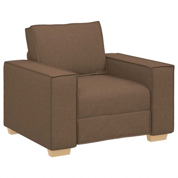 4104964_2.jpg vidaXL Rozkladacia pohovka/kreslo hnedá 60 cm látková – Obrázok 2