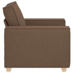 vidaXL Rozkladacia pohovka/kreslo hnedá 60 cm látková – Obrázok 5