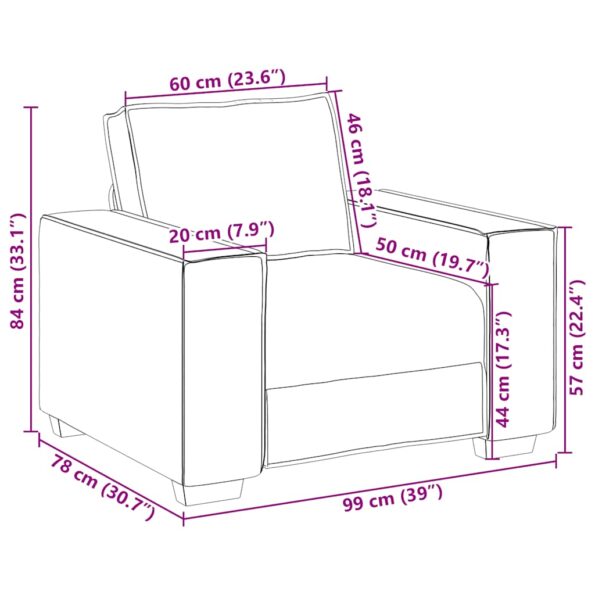 4104964_9.jpg vidaXL Rozkladacia pohovka/kreslo hnedá 60 cm látková – Obrázok 9