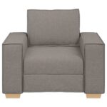 vidaXL Rozkladacia pohovka, 60 cm, látková, béžová – Obrázok 4