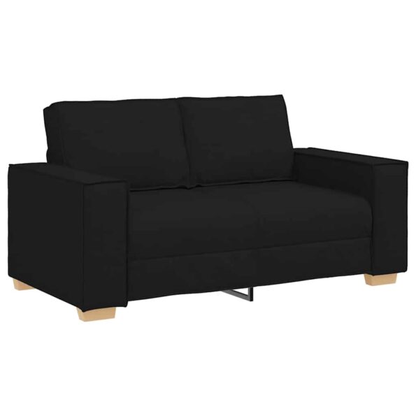 4104972_2.jpg vidaXL 2-miestna pohovka čierna 120 cm látka – Obrázok 2