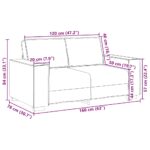 vidaXL 2-miestna pohovka s ľanovou vrstvou 120 cm – Obrázok 9