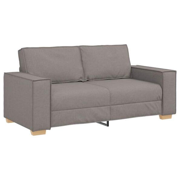 4104986_2.jpg vidaXL 2-miestna pohovka, béžová, 140 cm, látka – Obrázok 2
