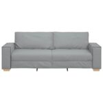 vidaXL 3-miestna pohovka svetlosivá 180 cm látková – Obrázok 4