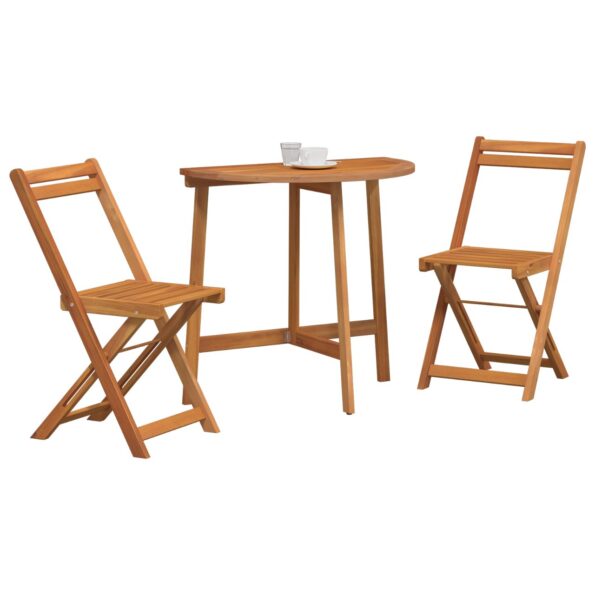 4105506_3.jpg vidaXL 3-dielny skládací bistro set z masívneho dreva akácie – Obrázok 3