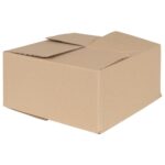 vidaXL Skladací box 50 ks 30x30x15 cm Lepenka