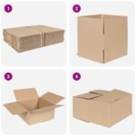 vidaXL Skladací box 50 ks 30x30x15 cm Lepenka – Obrázok 6