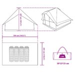 vidaXL Rodinný Tipi stan pre 10 osôb vodoodolný – Obrázok 12