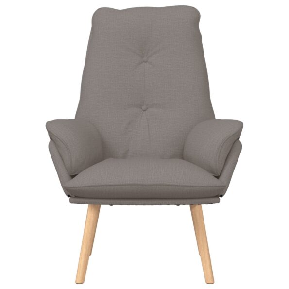 vidaXL Relaxing Chair Taupe Fabric – Obrázok 4
