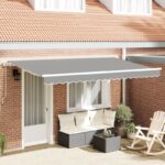 vidaXL Rám markízy Biela 4 x 2 m Kov