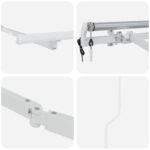vidaXL Rám markízy Biela 4 x 2 m Kov – Obrázok 7