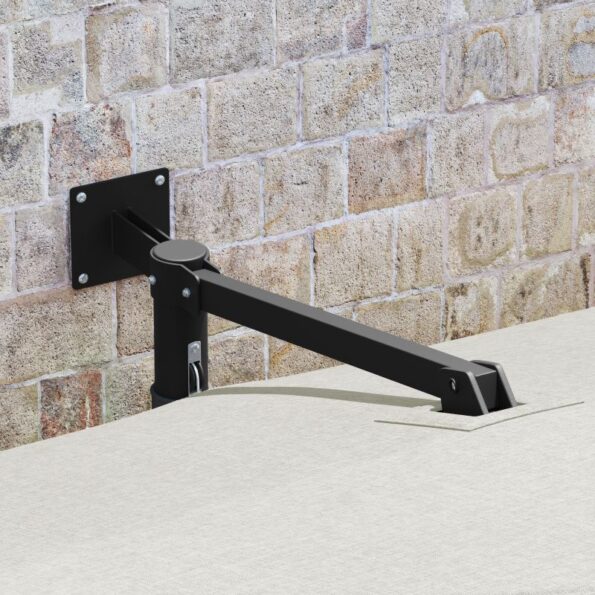 vidaXL Patio Slnečník Piesková Polyester, Hliník Veľký Sklopný – Obrázok 3