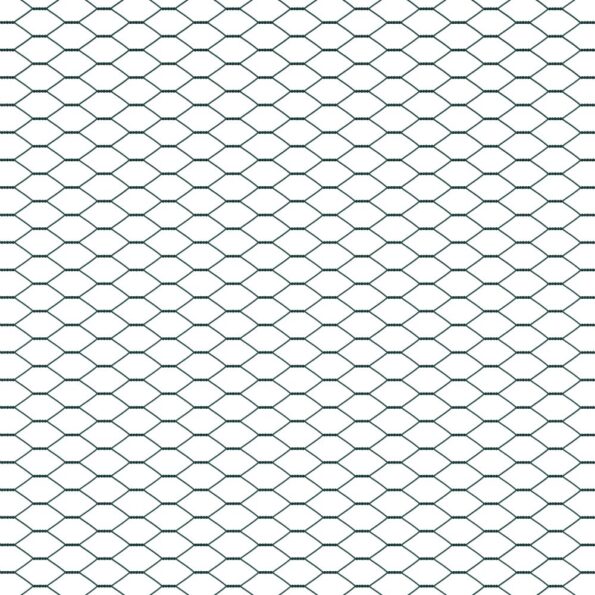 vidaXL Hexagónový plot Zelený 1x10 m Oceľ – Obrázok 6