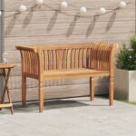 vidaXL Záhradná lavička 127.5x52x80 cm Masívne drevo Teak