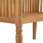 vidaXL Záhradná lavička 127.5x52x80 cm Masívne drevo Teak – Obrázok 10
