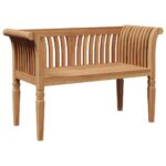 vidaXL Záhradná lavička 127.5x52x80 cm Masívne drevo Teak – Obrázok 2