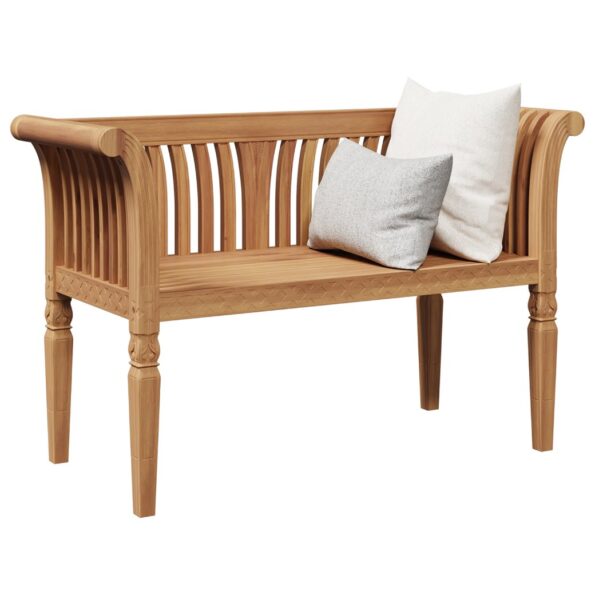 vidaXL Záhradná lavička 127.5x52x80 cm Masívne drevo Teak – Obrázok 3