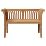 vidaXL Záhradná lavička 127.5x52x80 cm Masívne drevo Teak – Obrázok 5