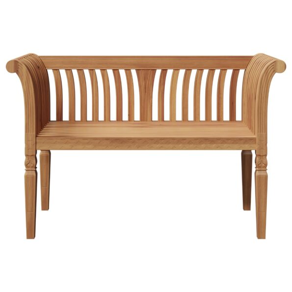 vidaXL Záhradná lavička 127.5x52x80 cm Masívne drevo Teak – Obrázok 5