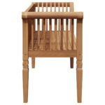 vidaXL Záhradná lavička 127.5x52x80 cm Masívne drevo Teak – Obrázok 6