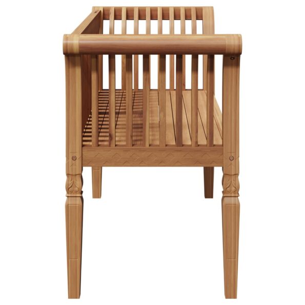 vidaXL Záhradná lavička 127.5x52x80 cm Masívne drevo Teak – Obrázok 6